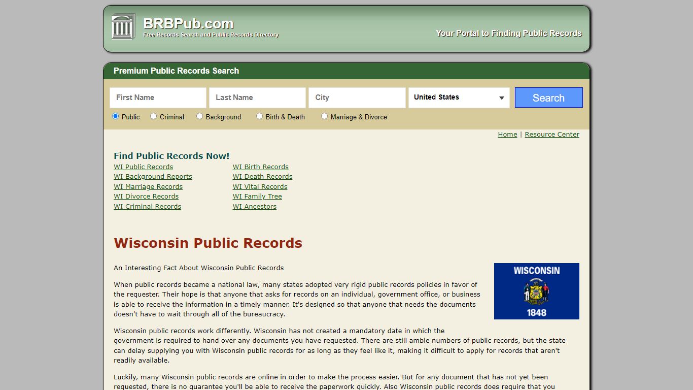 Free Wisconsin Public Records | Search Criminal and Civil Court Records ...